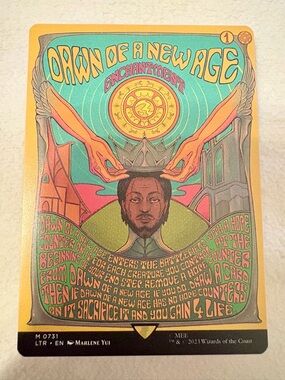 Dawn of a New Age (Borderless Poster) Lord of the Rings Card - MTG Near Mint